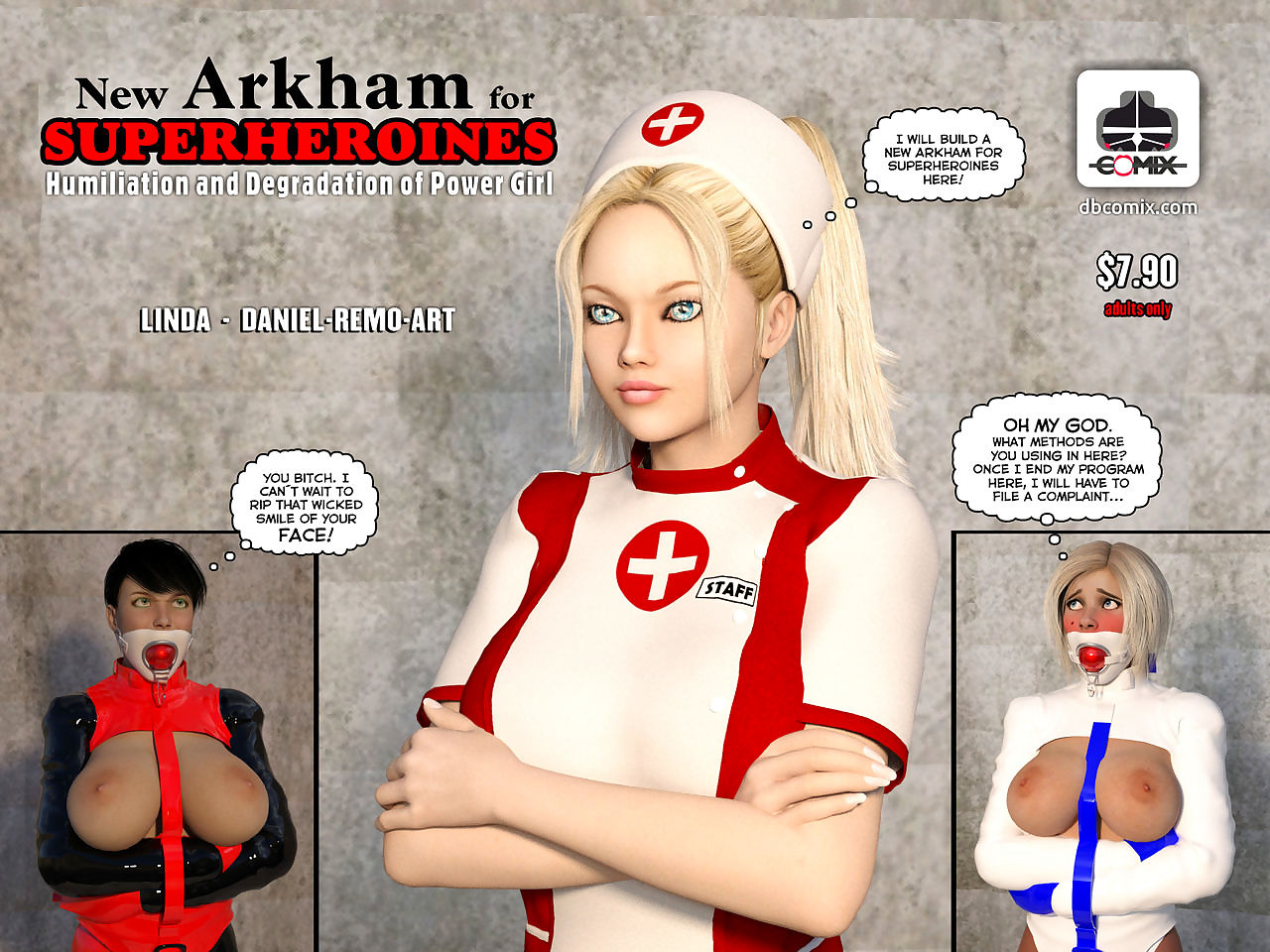 New Arkham For Superheroines 1 - Humiliation and Degradation of Power Girl